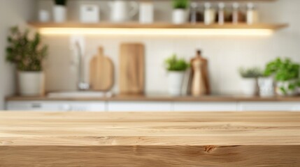 Wooden Countertop in a Modern Kitchen