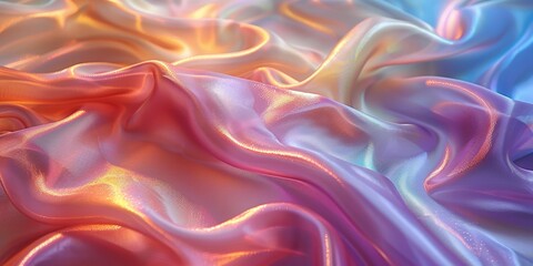 Obraz premium Abstract Iridescent Fabric