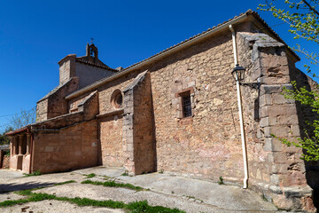 Church of Our Lady of the Assumption in Guijosa. Guadalajara, Castile la Mancha, Spain.