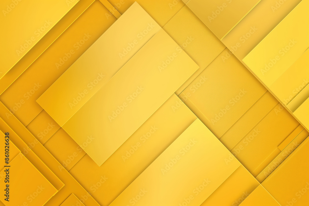 Aufkleber abstract yellow gradient background with geometric shapes overlapping