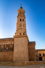 Fototapeta premium Mudejar tower of the church of San Martin del Rio. Teruel, Aragon, Spain.