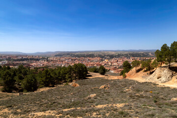 Panoramic view of the city of Teruel. Aragon, Spain.