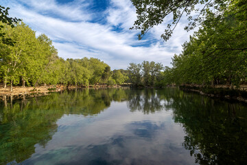 Obraz premium View of the Anna lagoon. A truly paradise place. Valencia, Spain.
