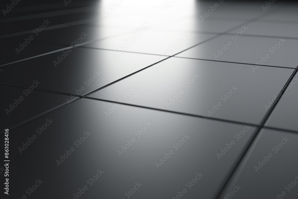 Poster modern architecture background with shiny tiles reflecting light