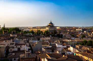 Panoramic view of the city of Toledo. World Heritage Site since 1986. Castile la Mancha, Spain.