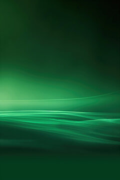 Abstract green background with wavy lines flowing gently