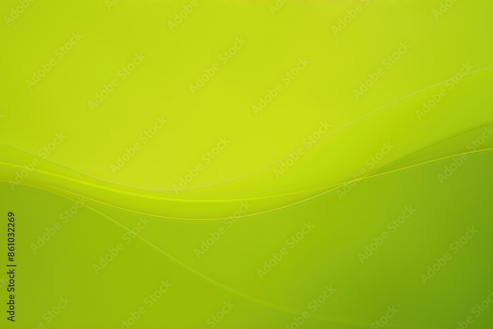 Poster abstract green background with wavy lines flowing smoothly
