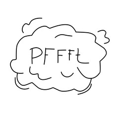 Hand drawn explosion, bomb element. Comic doodle sketch style. Vector ilustration