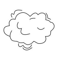 Hand drawn explosion, bomb element. Comic doodle sketch style. Vector ilustration