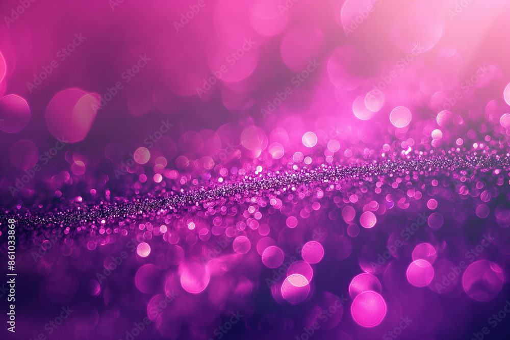 Poster abstract pink glitter background creating bokeh effect