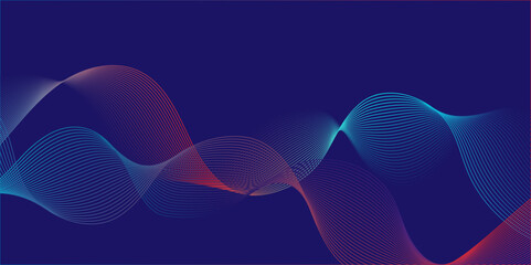 Vector minimal technology diagonal blend line dynamic frequency flow futuristic smooth digital line creative wave blend pattern background. abstract swoosh speed wave lines modern stream background.