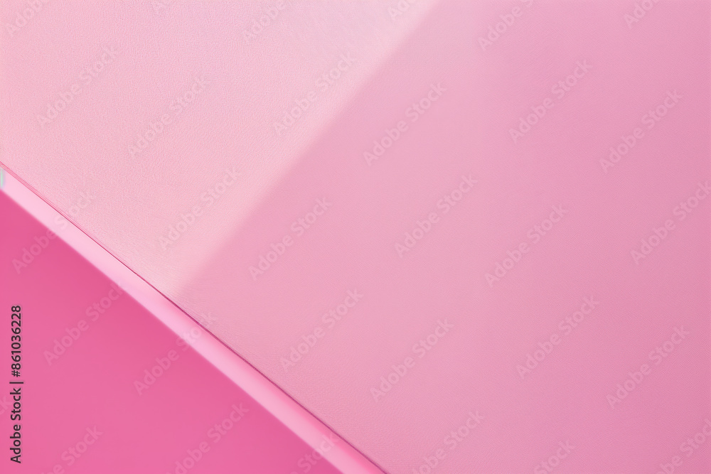 Poster diagonal line dividing two different shades of pink creating a colorful background