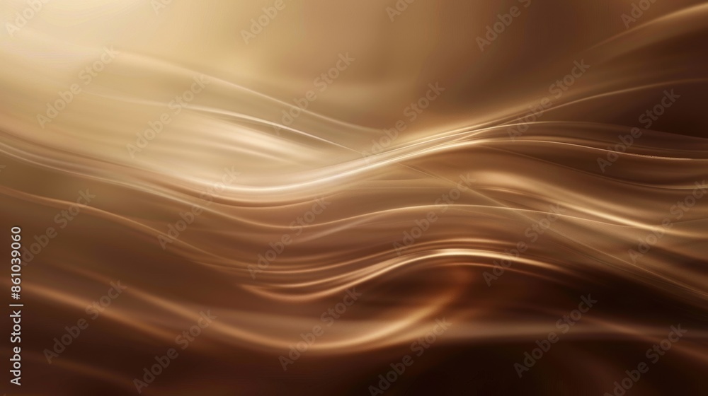 Poster abstract gold wave background with smooth, flowing lines, creating a luxurious and elegant visual ef