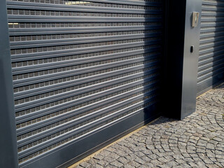 LPG vehicles had special ventilation and gas leak detectors in the garage of the apartment building. illuminated red sign leave the garage do not enter. an orange beacon signals the opening of door © Michal