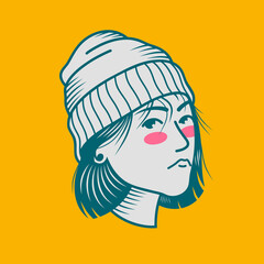 Character design avatar flat minimalist 48