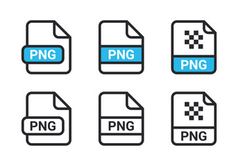 PNG file icon vector. symbol, sign