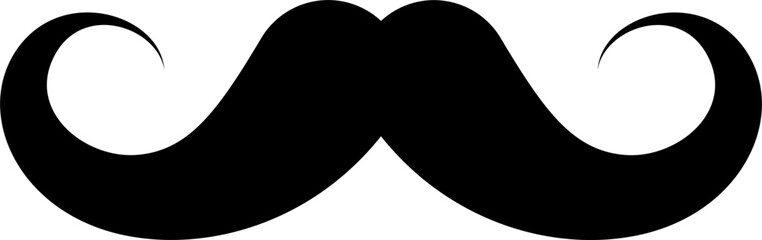 Fototapeta premium vector of a black mustache