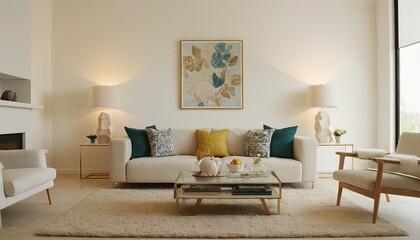 Fototapeta premium Living room of modern home