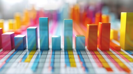 A 2D waterfall graph depicting the profit and loss statement for a fiscal year. The graph highlights major income and expense categories with color-coded bars. Its straightforward design makes it