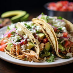 Shredded Chicken Tacos