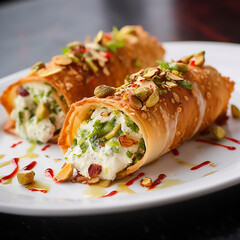 Spicy Chicken Cannoli