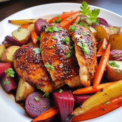 Spicy Honey Glazed Chicken