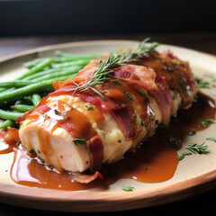 Sage and Prosciutto Wrapped Chicken Breast