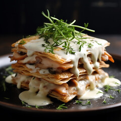 Tarragon Chicken Mille-Feuille