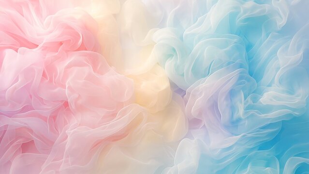 Colorful cotton candy background in soft pastel color