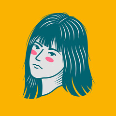 Character design avatar flat minimalist 49