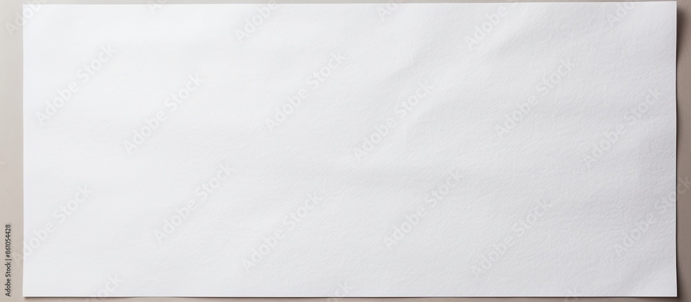 Poster craft paper displaying a textured white watercolor paper appearance with copy space image.