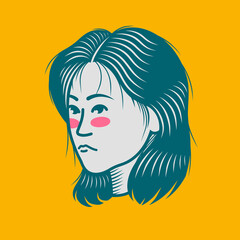 Character design avatar flat minimalist 50