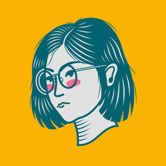 Character design avatar flat minimalist 53