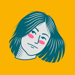 Character design avatar flat minimalist 54