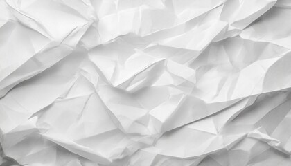 Obraz premium crumpled white paper texture background