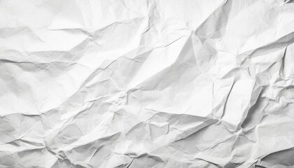 Fototapeta premium crumpled white paper texture background