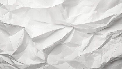 Fototapeta premium crumpled white paper texture background