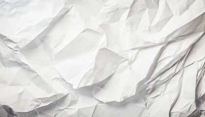 Obraz premium crumpled white paper texture background