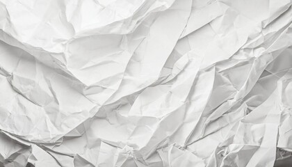 Obraz premium crumpled white paper texture background