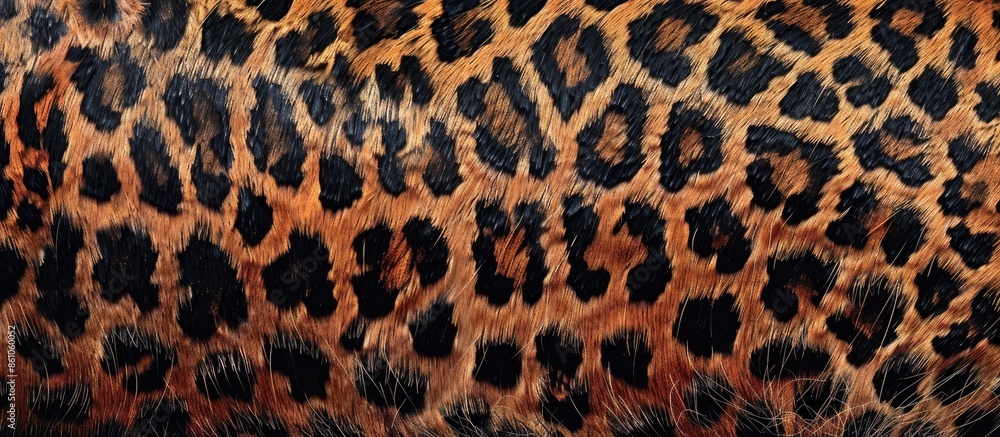 Poster Leopard skin pattern texture. with copy space image. Place for adding text or design