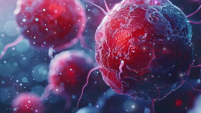 egg cells entered by sperm cell, visualization of the concept of human fertility.