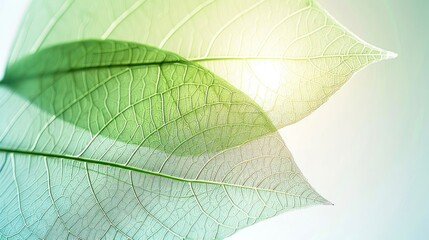 Obraz premium Soft green eco DNA from leaf structure