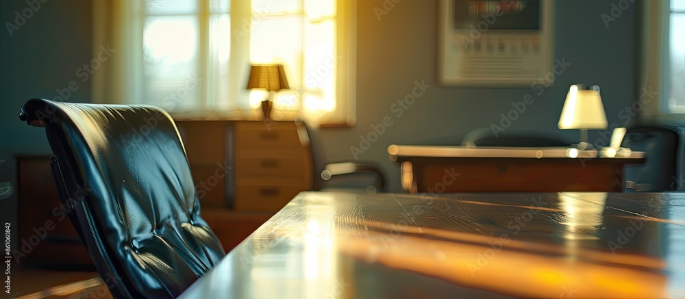 Leinwandbilder blurry business room. office in desk. . with copy space image. place for adding text or design