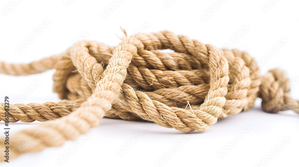 Poster rope isolated on a white background : generative ai