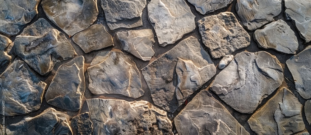 Poster stone floor for texture background. with copy space image. Place for adding text or design