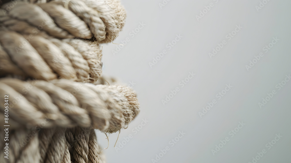 Poster rope isolated on a white background : generative ai