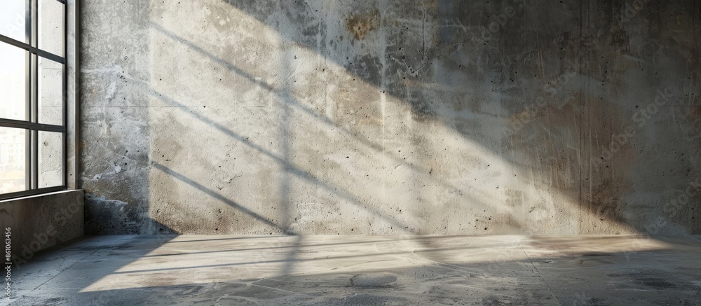 Poster Loft-style concrete wall. with copy space image. Place for adding text or design