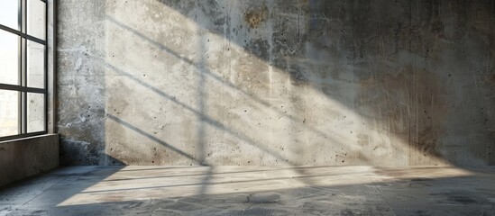 Loft-style concrete wall. with copy space image. Place for adding text or design