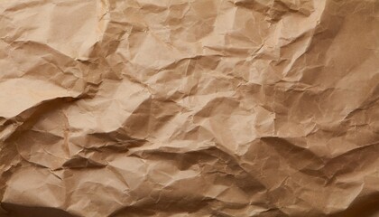 Fototapeta premium crumpled brown paper texture background