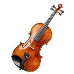 Fototapeta premium violin on white background. generative ai